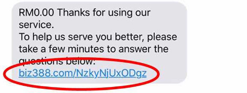 SMS with Reply URL